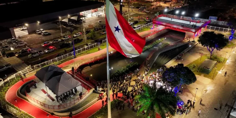 Governo do Pará retira divisórias para população ver primeiro trecho do Parque Linear da Nova Doca
