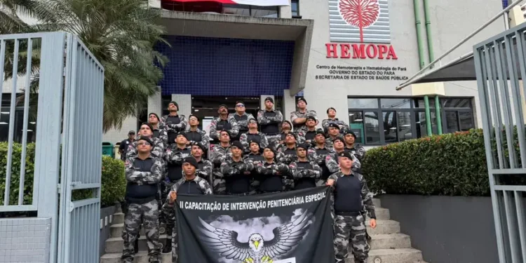 Hemopa recebe policiais militares em ação coletiva de doação de sangue