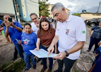 Governadora Hana Ghassan vistoria obras do “Asfalto Por Todo o Pará” no Tapanã, em Belém