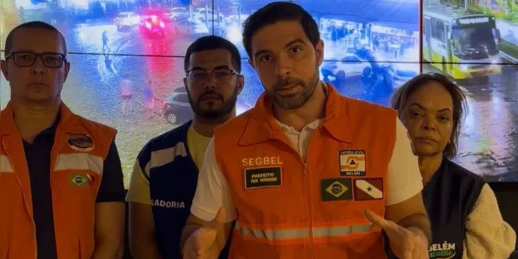 Prefeitura de Belém decreta emergência por fortes chuvas